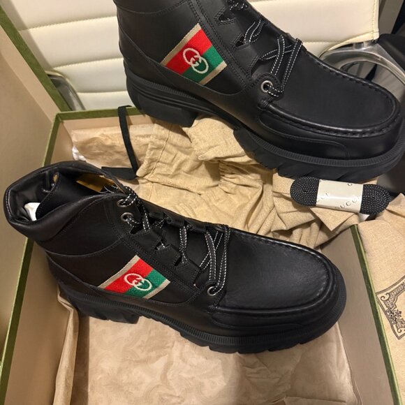 GUCCI MEN BOOTS  NEW  SIZE 13.5 main image 7